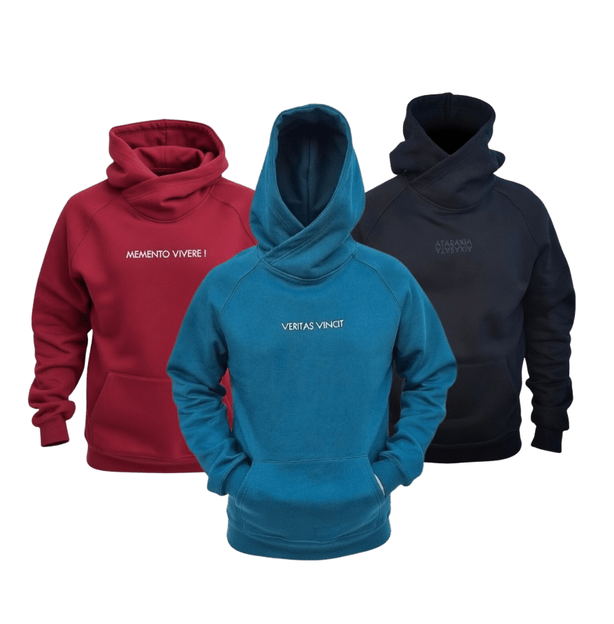 Bluza z kapturem, typu reglan